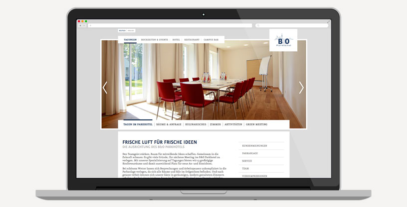 Usability Analytics für das B&O Parkhotel